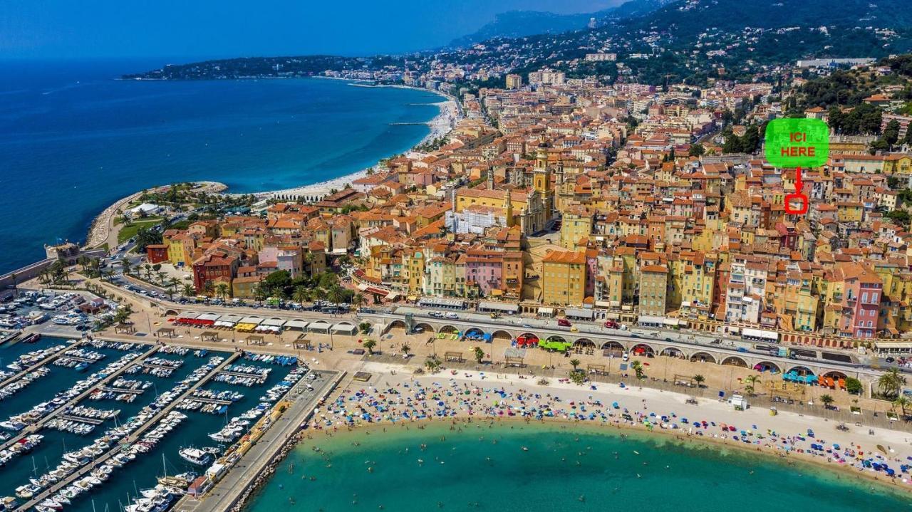 Menton, Centre Historique, Vue Mer 아파트 외부 사진