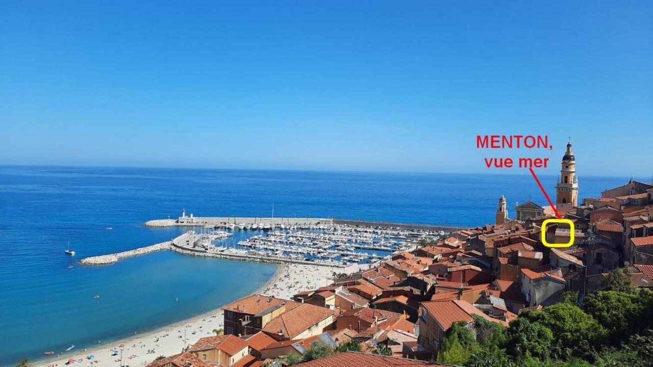 Menton, Centre Historique, Vue Mer 아파트 외부 사진