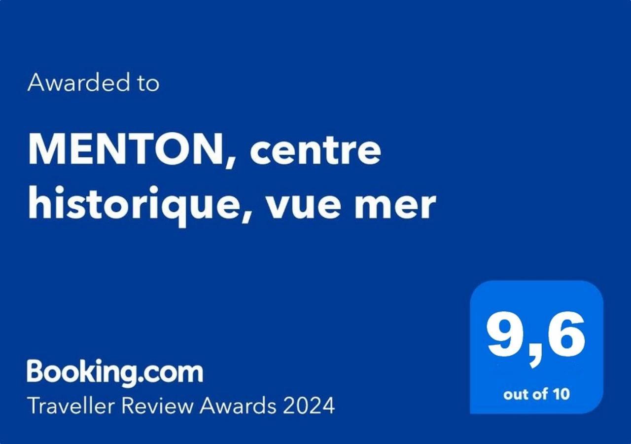 Menton, Centre Historique, Vue Mer 외부 사진